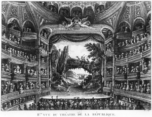 Deuxième vue du Théâtre de la République, planche 83 du volume IV de 